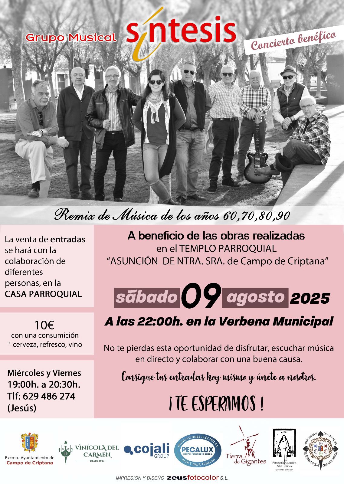 CONCIERTO BENEFICO 9 AGOSTO