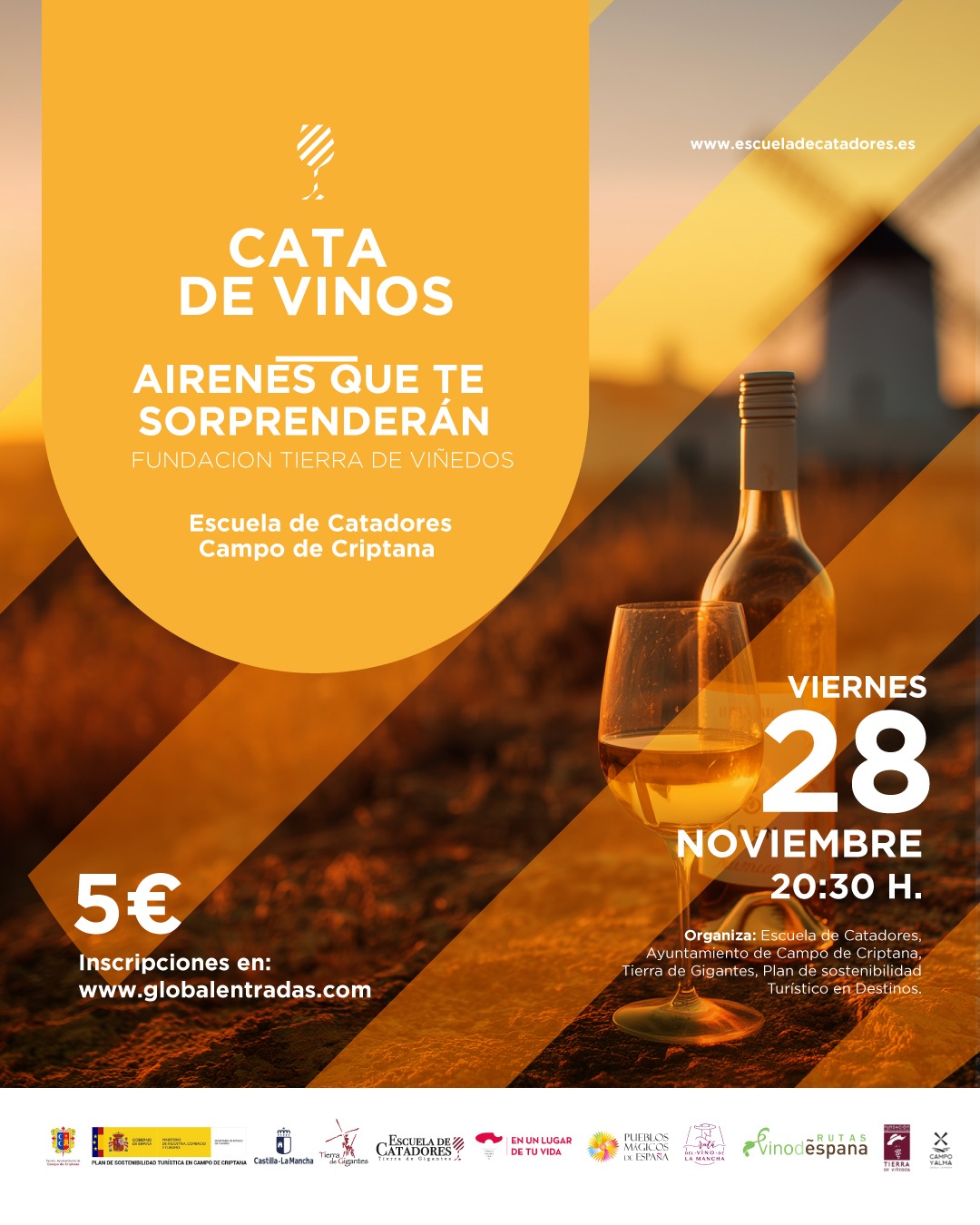 CATA DE VINOS 28 NOVIEMBRE