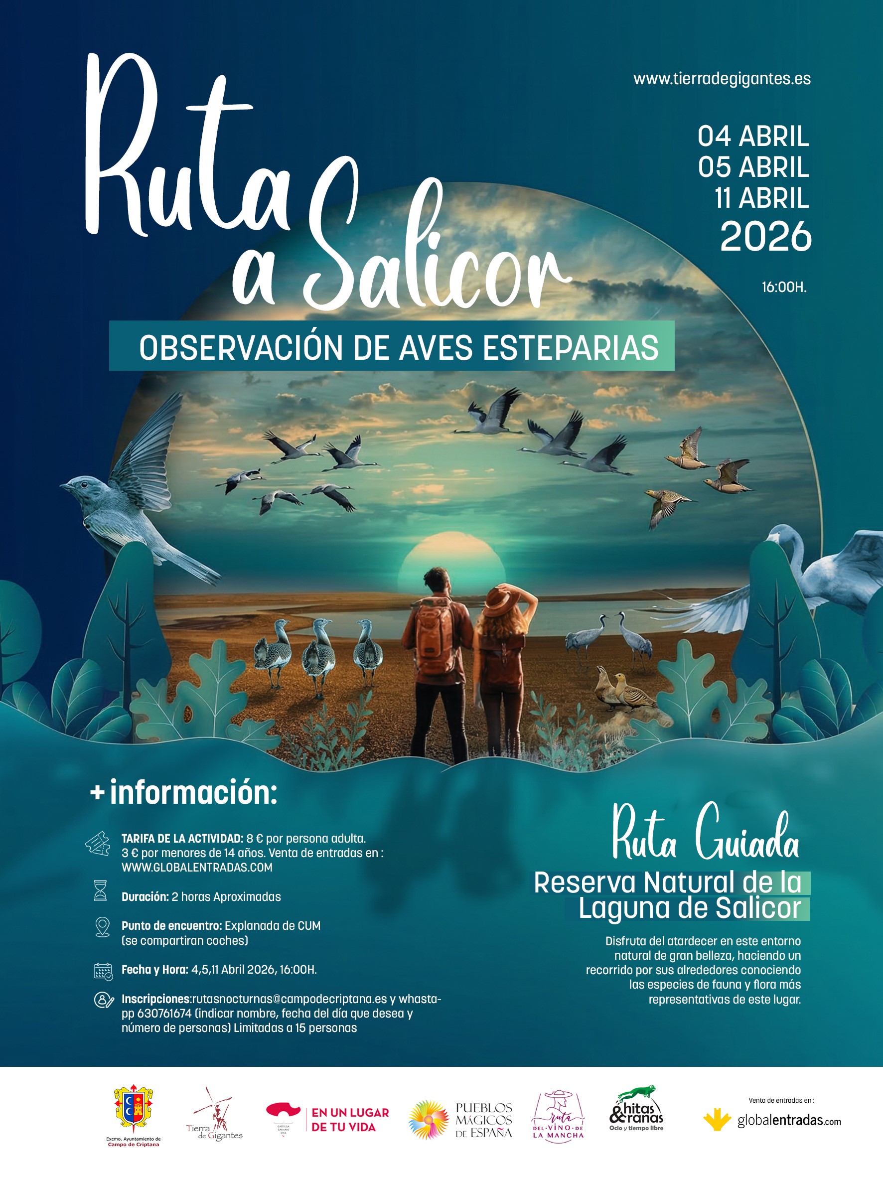 cartel rutas salicor 2026